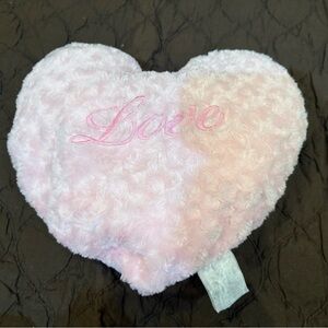 3/$15 Pink Heart-Shaped Plush Pillow